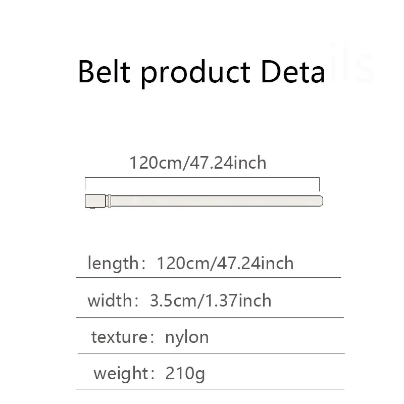 custom High Quality  nylon belt  for men outdoor tactical belt fashion  business casual  men belt