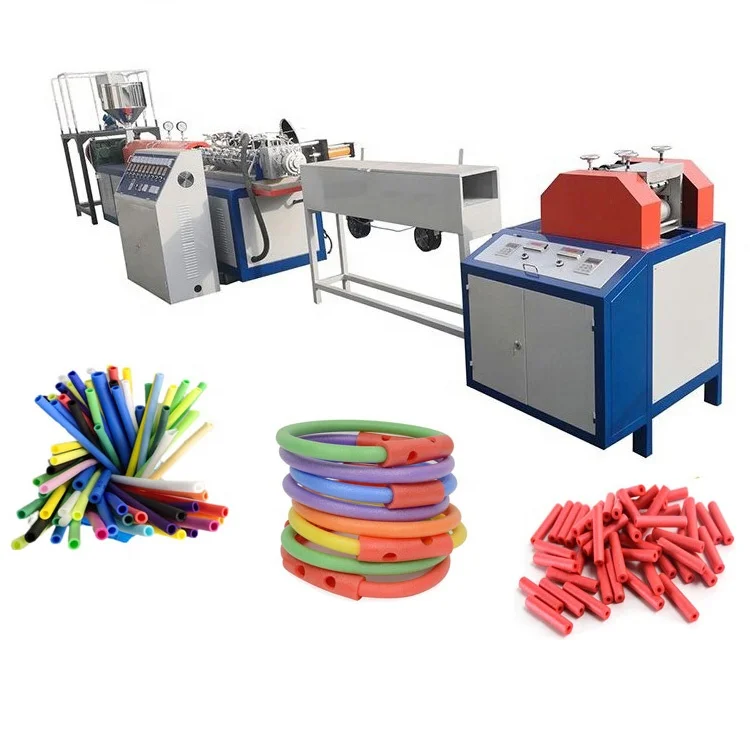 pe foamed pipe machine epe foam rod production line with good quality