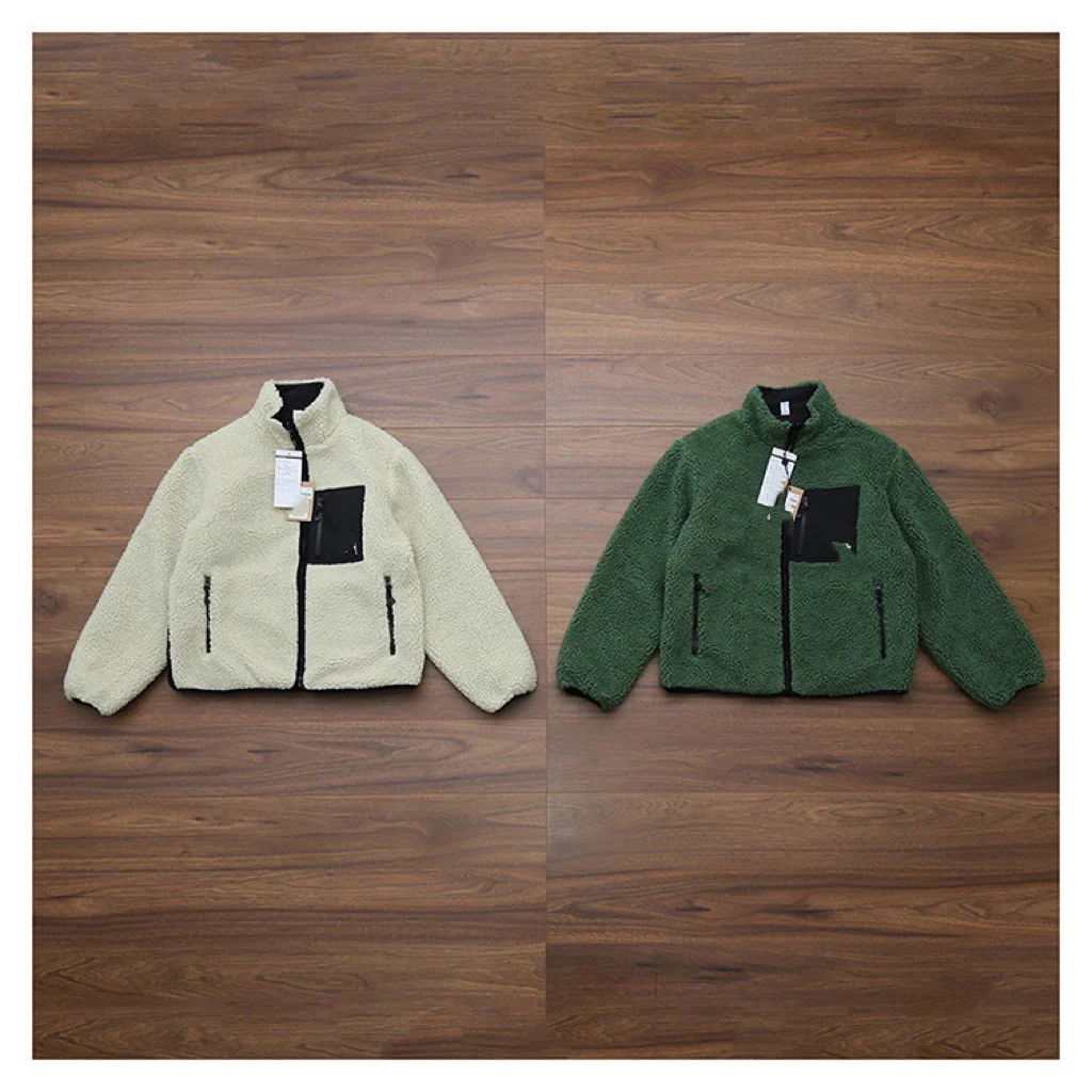 reversible sherpa fleece wholesale fur streetwear hip hop branded teddy outdoor polar print 8 ball winter sherpa jacket for men