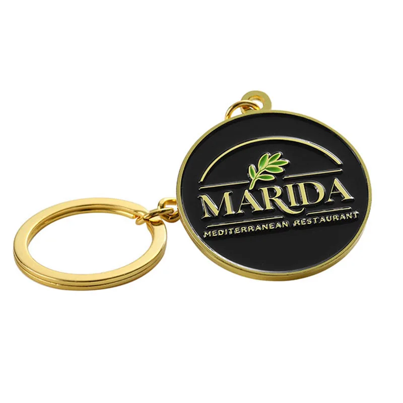 Advertising Promotional Gift Key Chain Custom Logo Business Brand Number Enamel Key Ring 2d 3D Zinc Alloy Metal Keychains