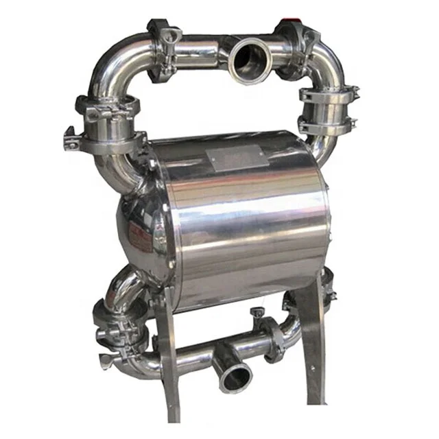 QBY-P / QBW new type food grade AODD pump Air operated Sanitary Pneumatic Double Diaphragm Pump