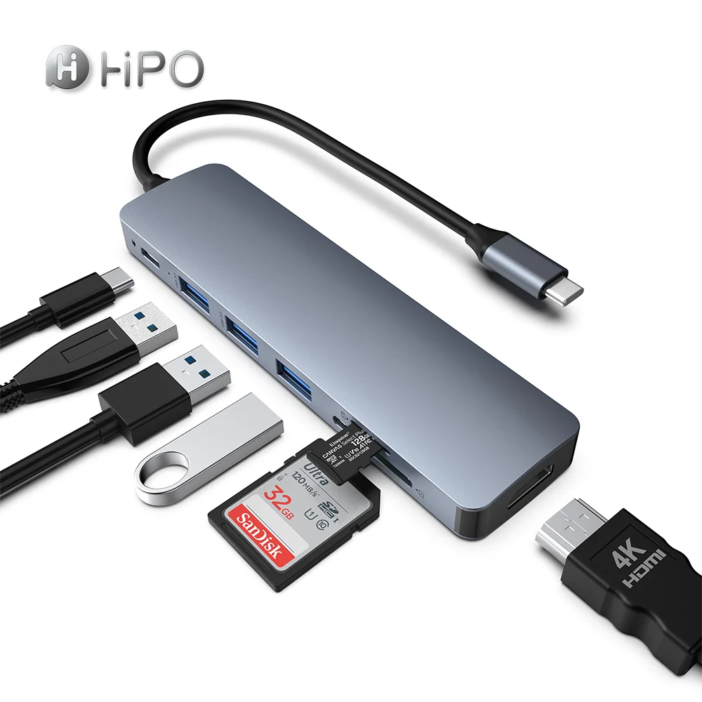 USB-концентратор 7 в 1, USB-адаптер