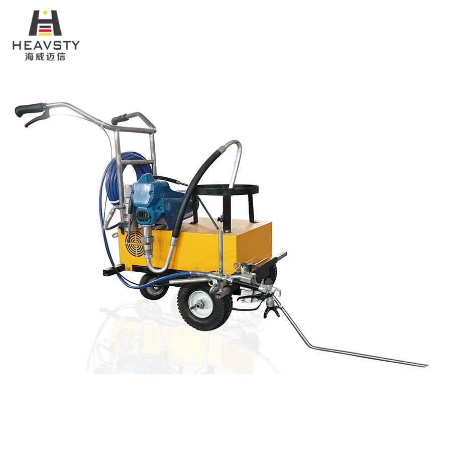 HEAVSTY HW-2L Electric Cold Plastic Paint Spray Airless Runway Parking Lot Ground Soccer Field Football Pitch Line Machine