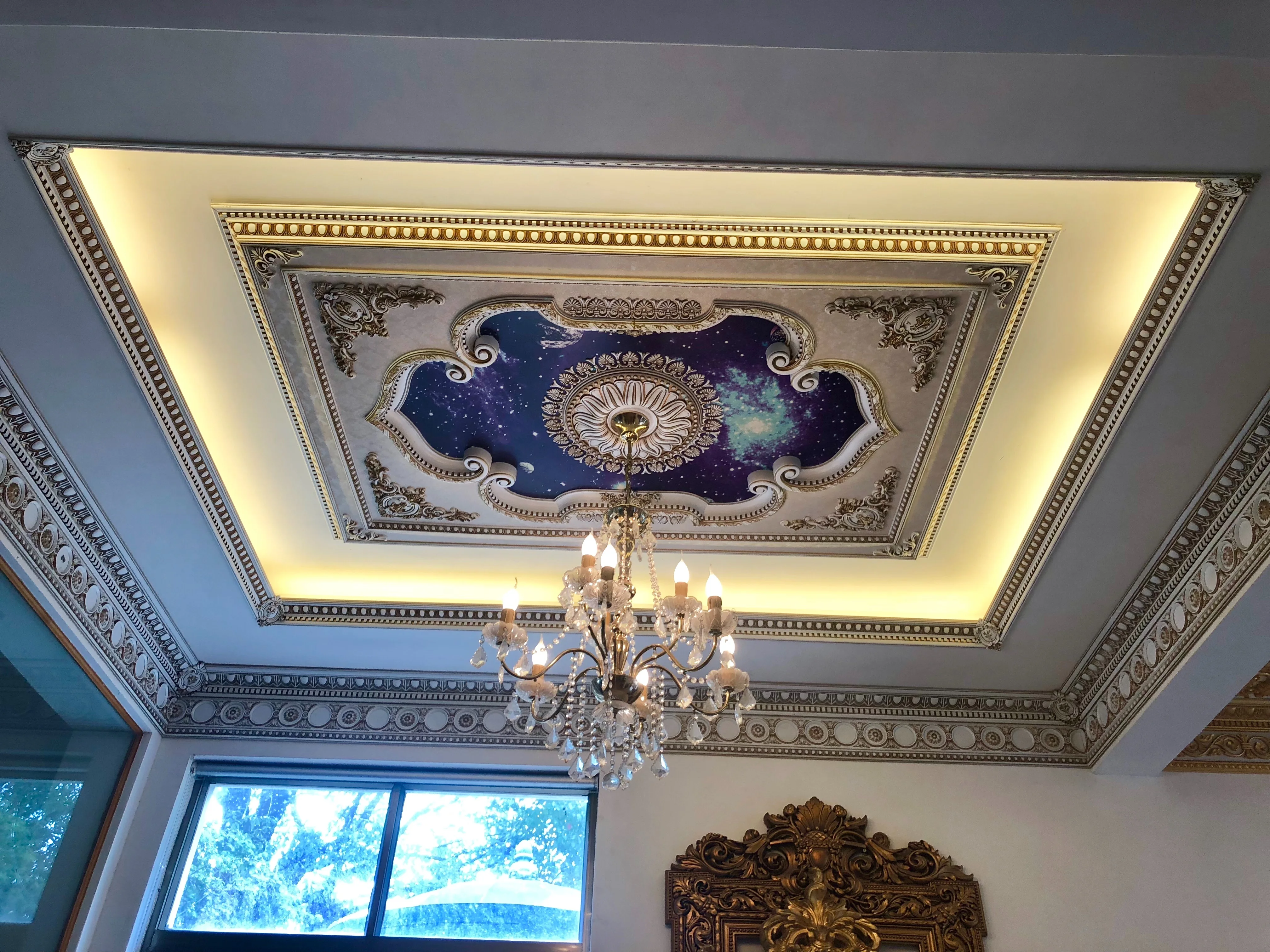 Banruo Best Price Luxury Ps Ceiling Tiles Durable Artistic Decorative Top Wall Ceiling Board