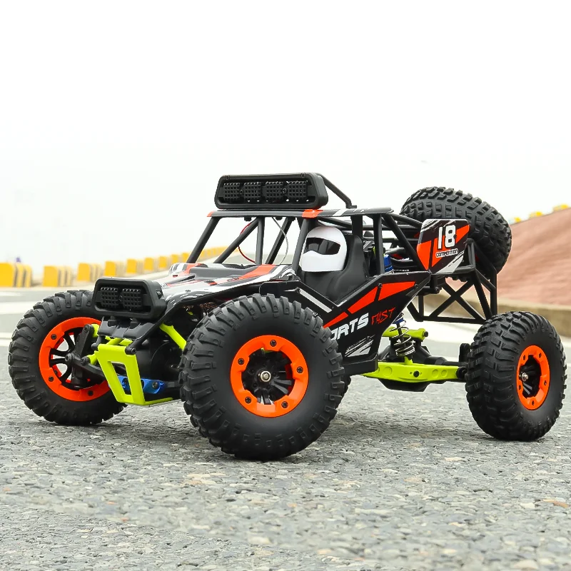 Full-scale four-wheel drive 50km/h power motor off-road high speed remote control car rc car with LED light