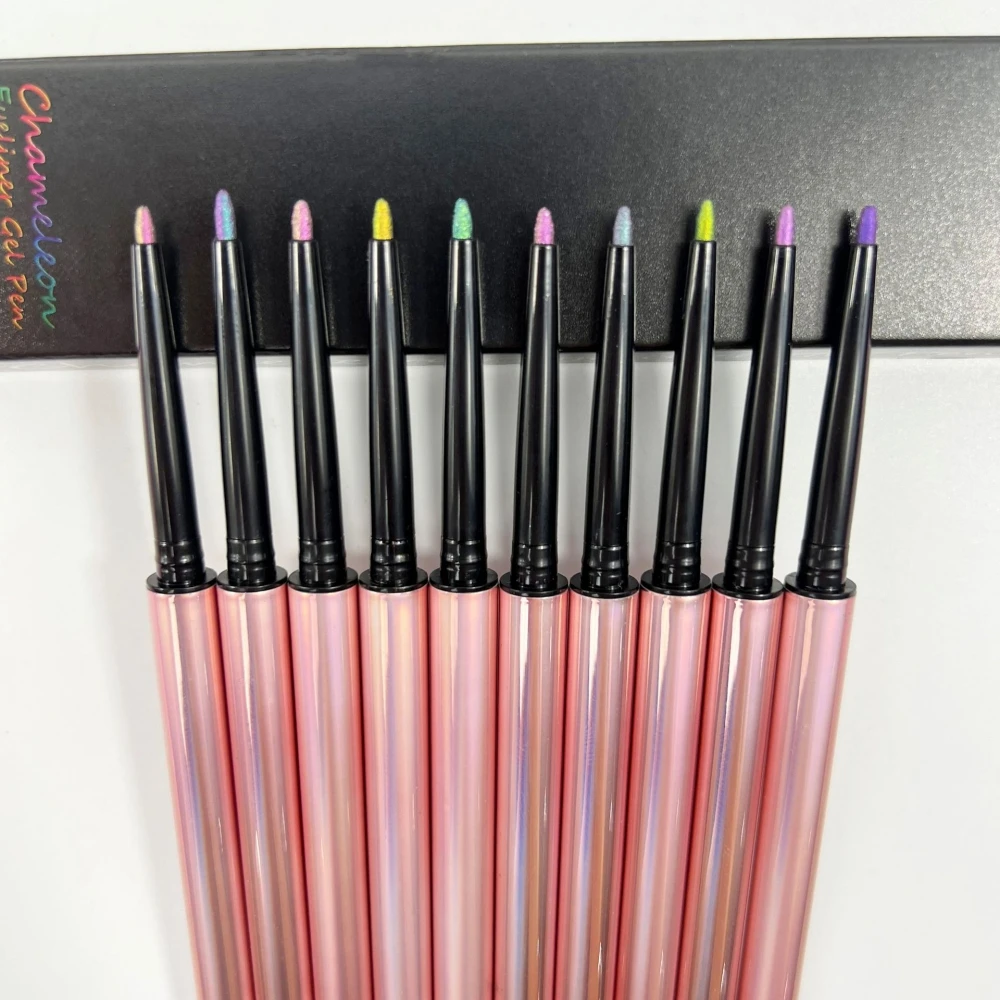Private Label Waterproof Vegan Cruelty Free 10 Colors Shimmer Long Lasting Chameleon Eyeliner