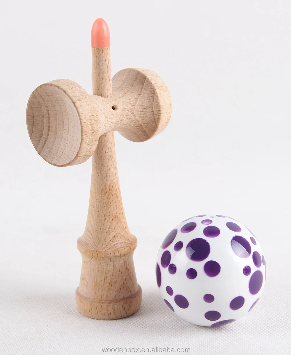Grip Paint Kendama With Colorful Dots For Wholesale