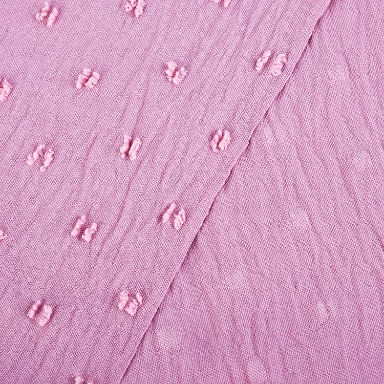 Shaoxing textile 100% polyester custom solid color stretch cey jacquard fabric for women clothing