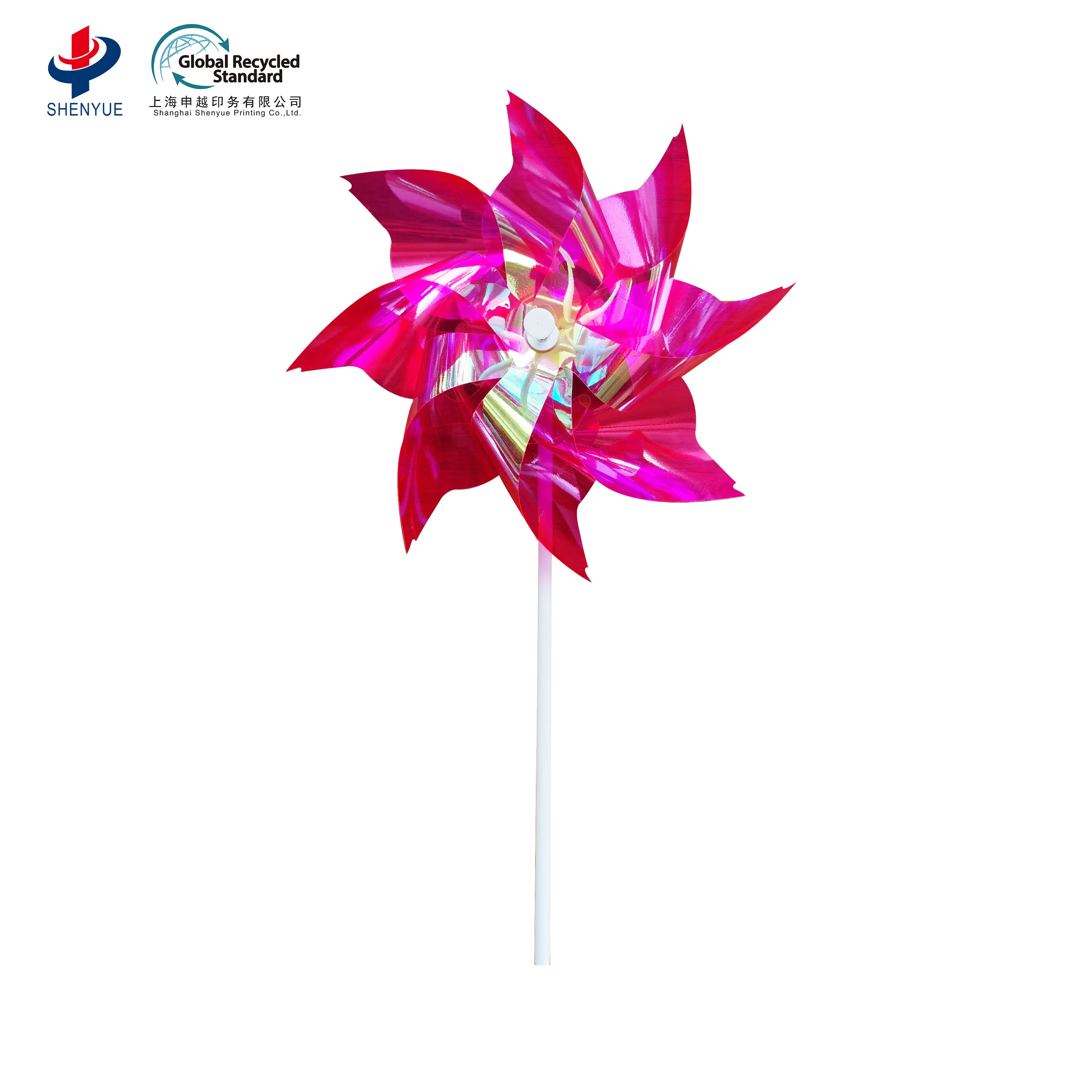 Настраиваемая пластиковая многоцветная игрушка для сада, птиц, пугающих детей, забавная игрушка windemill, переработанная ветряная мельница