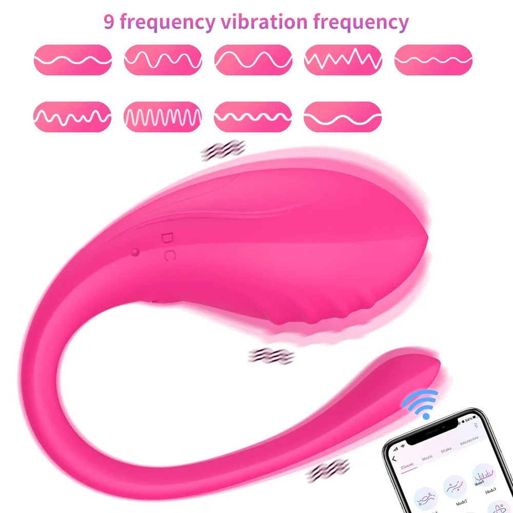 HMJ Female Vagina Massage Clitoris Woman Para Mujer Vibrating Jump Egg App Control Online Sex Toys Wireless Remote Egg Vibrator