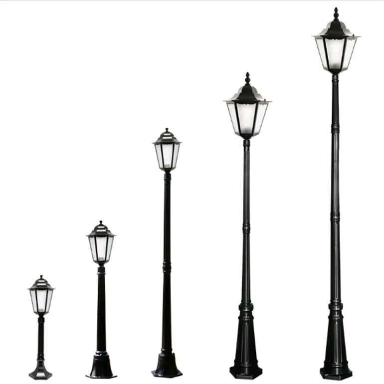 3m 4m 5m Die-casting Aluminium Lights Ip65 Outdoor Led Street Garden Pole Light
