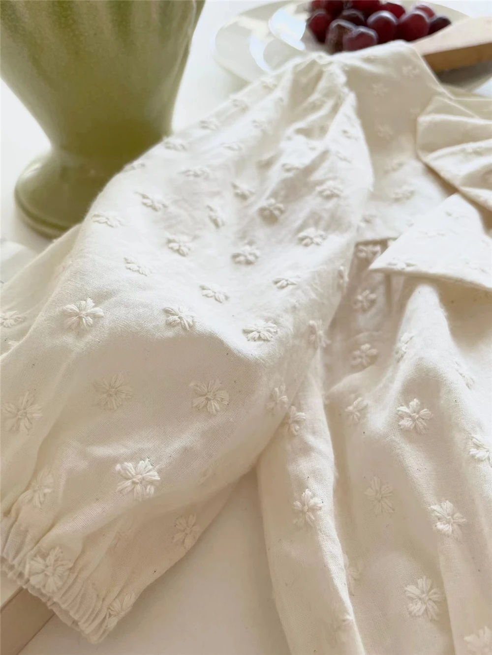 JNFS Latest Designer Baby Girls Romper Flower Embroidery Front Bows Infant Jumpsuits Princess Party Newborn Clothes