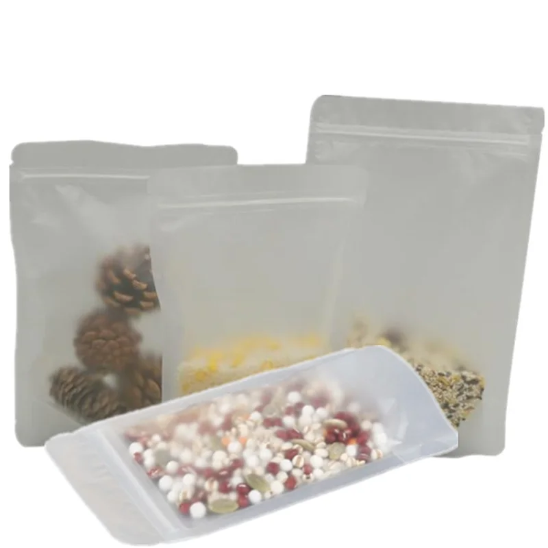 15x22cm Food packaging matte dry fruit transparent plastic bag
