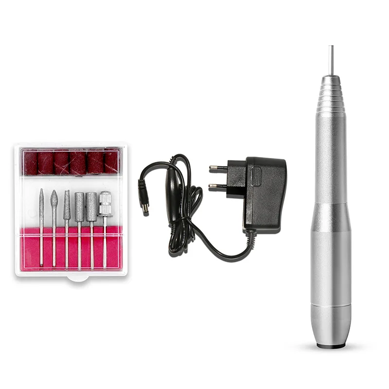 7-Pack Nail Drill Bit Set Tungsten Carbide Acrylic Nail File Manicure and Pedicure Drill Bits with Nail Drill Set