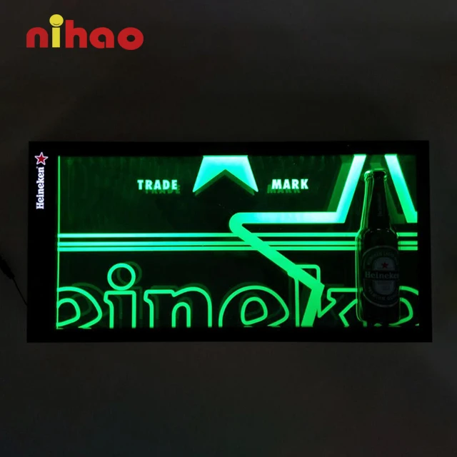 NIHAO акриловый лайтбокс на заказ для улицы и помещения для рекламы в баре и ресторане
