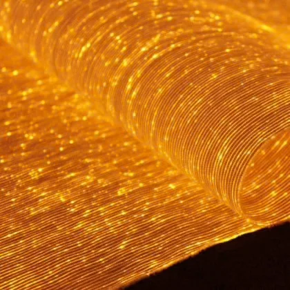 Factory Price Top Quality 0.25MM Plastic Fiber Optic Light up Fabric Type|Satin Led Light Luminous Fiber Optical White Fabric