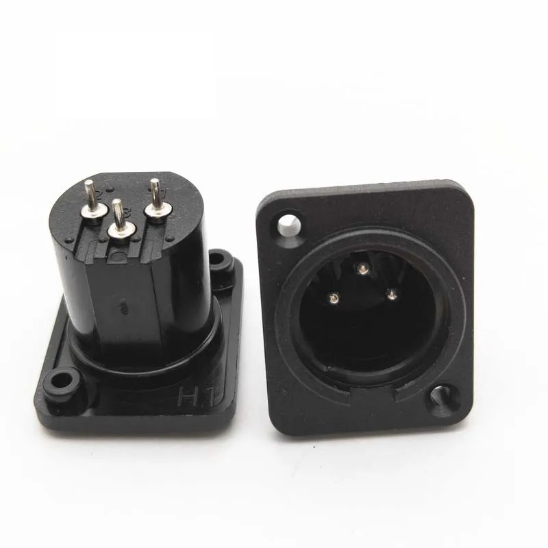 Cantell 3Pin XLR Male Female Socket 3 Pin Chassis XLR Connector 3 Pin XLR Male Plug Panel Mount