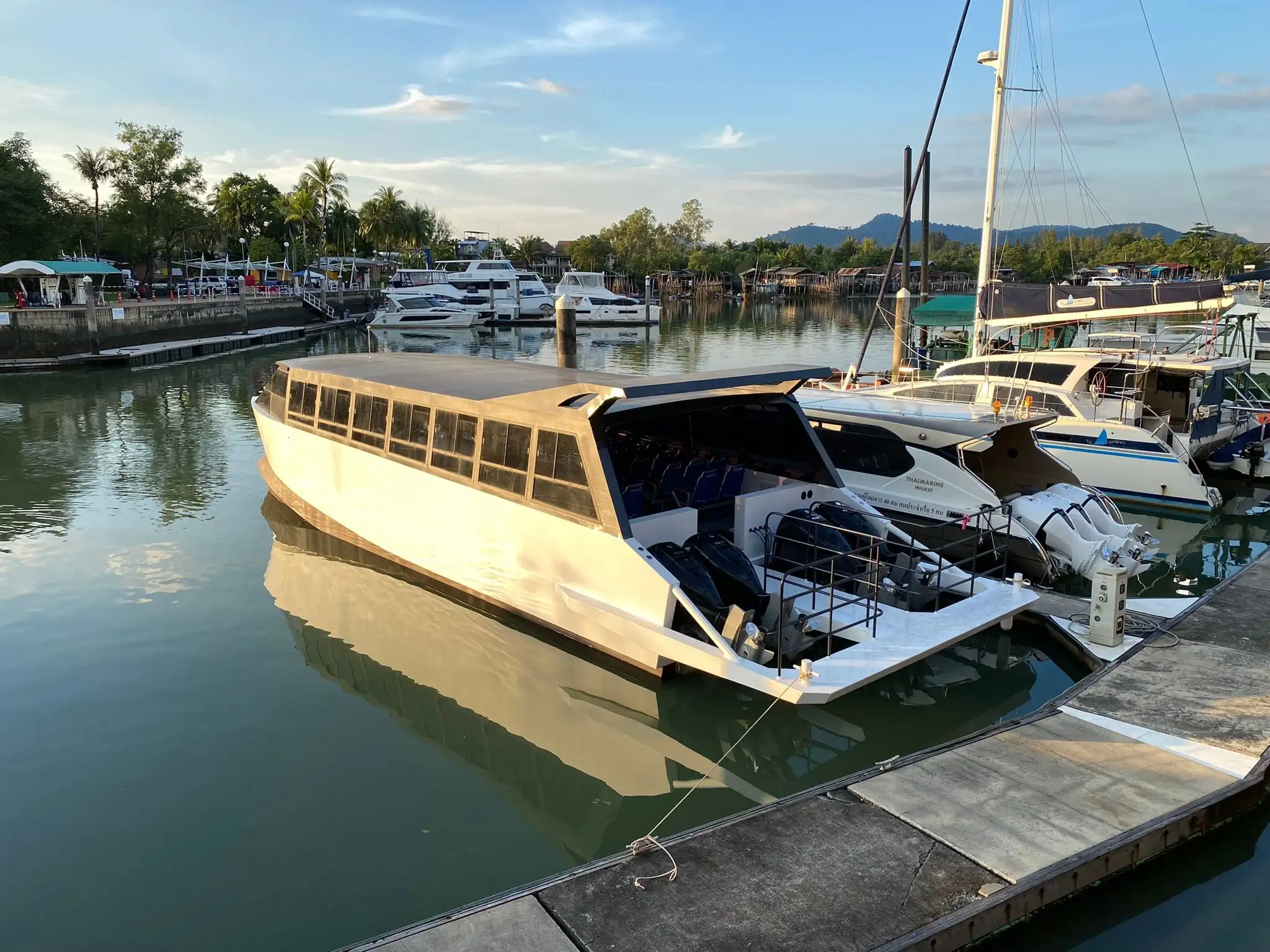 50FT/15M Aluminum Passenger Ferry 60 Seats Water Taxi Work Boat