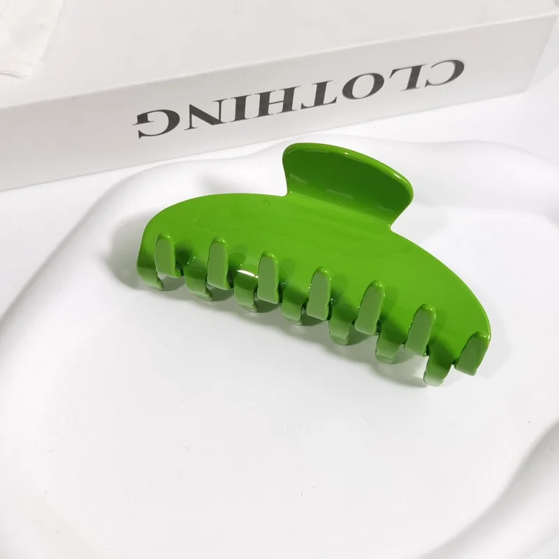 Non Slip Big Purple Emi Jay Hair Claw Clips Wholesales Shark Plain Miniral Acetate Hair Claw 10Cm