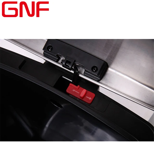 GNF 8L stainless steel square pedal bin kitchen food waste pedal bin metal diaper pail