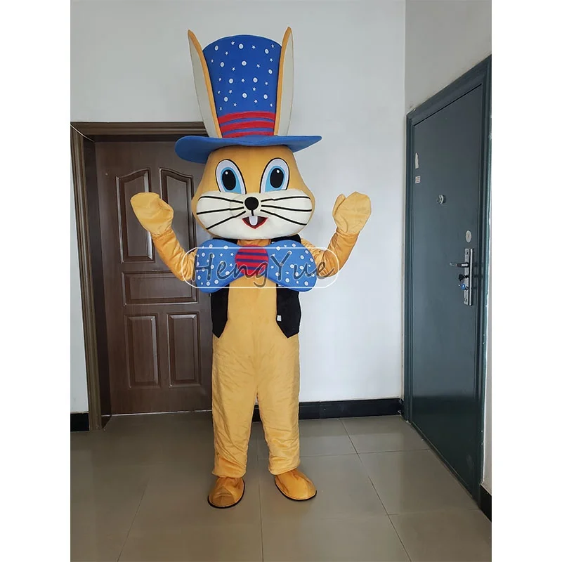 Hengyue Hot Sale Animal Bing Bunny Mascot Costumes for Easter Party Events Cosplay Custom Rabbit Peter Bing  Show Costume