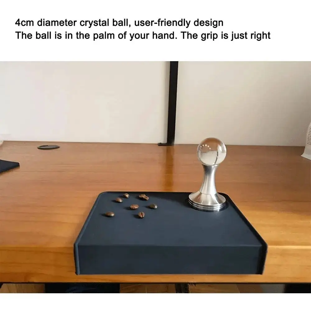 Custom Logo Coffee Press Tool Slippy Base Coffee Bean Press for Home Coffee Tamper