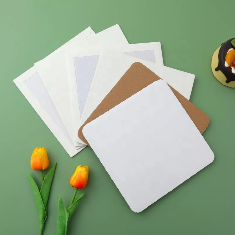 6 inch Silver Square Round Cake Board Cardboard Base