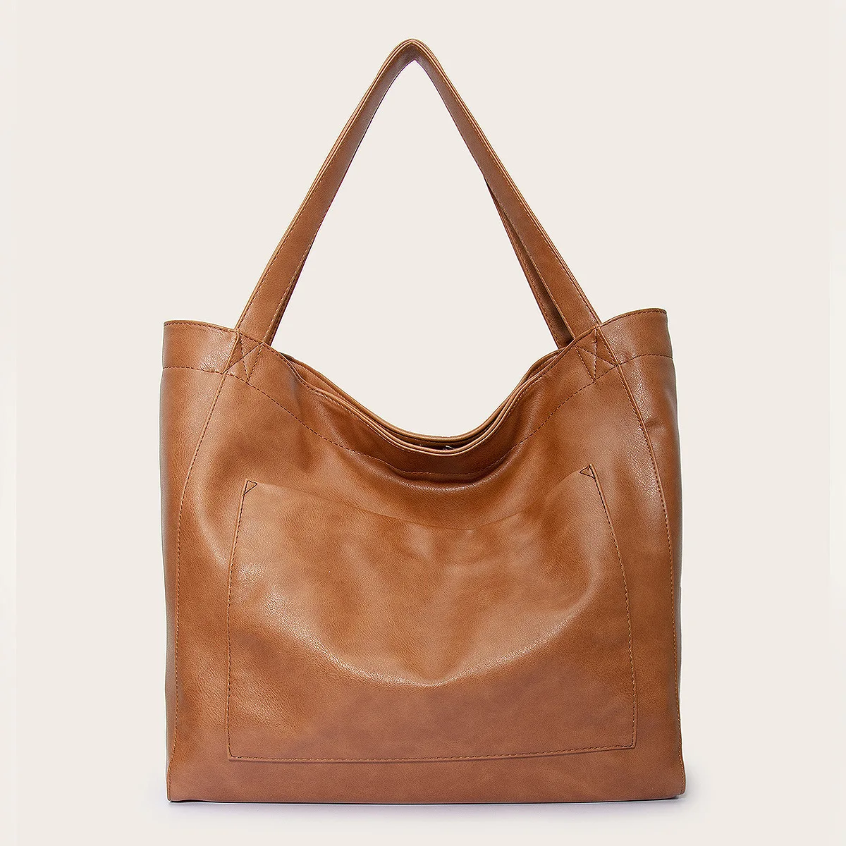 Wholesale Brand Designer Women Bags Large Vintage Soft Leather Tote Bag Oil Leather Handbag