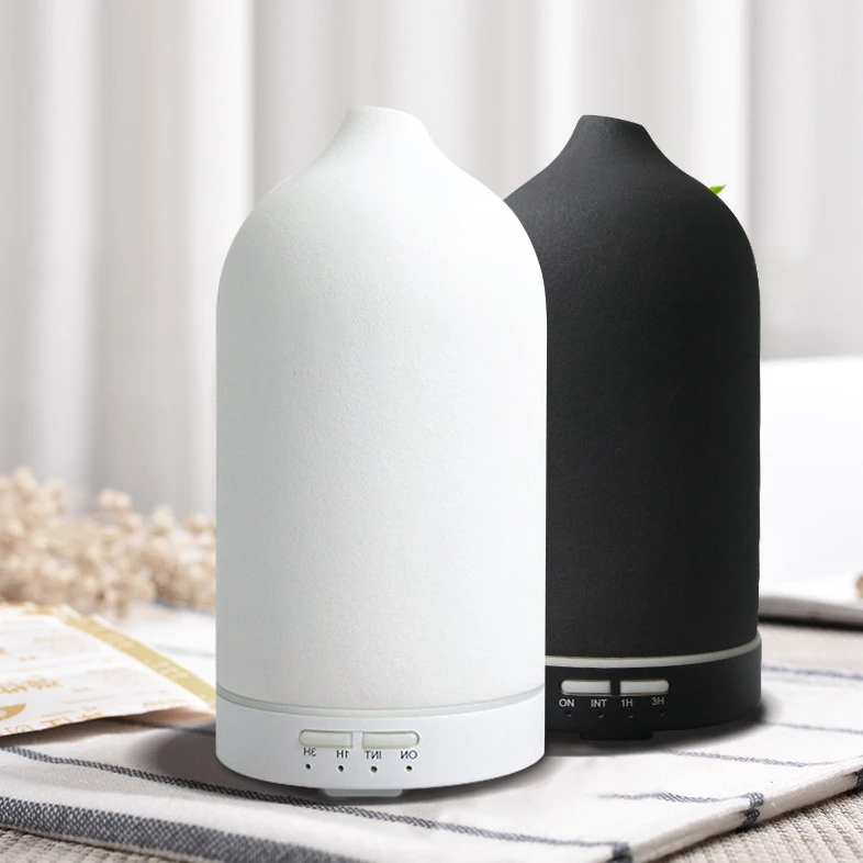 Newest White Ceramic Electric Essential Humidifier Fragrance Home Ultrasonic Aroma Therapy Essential Oil Diffuser