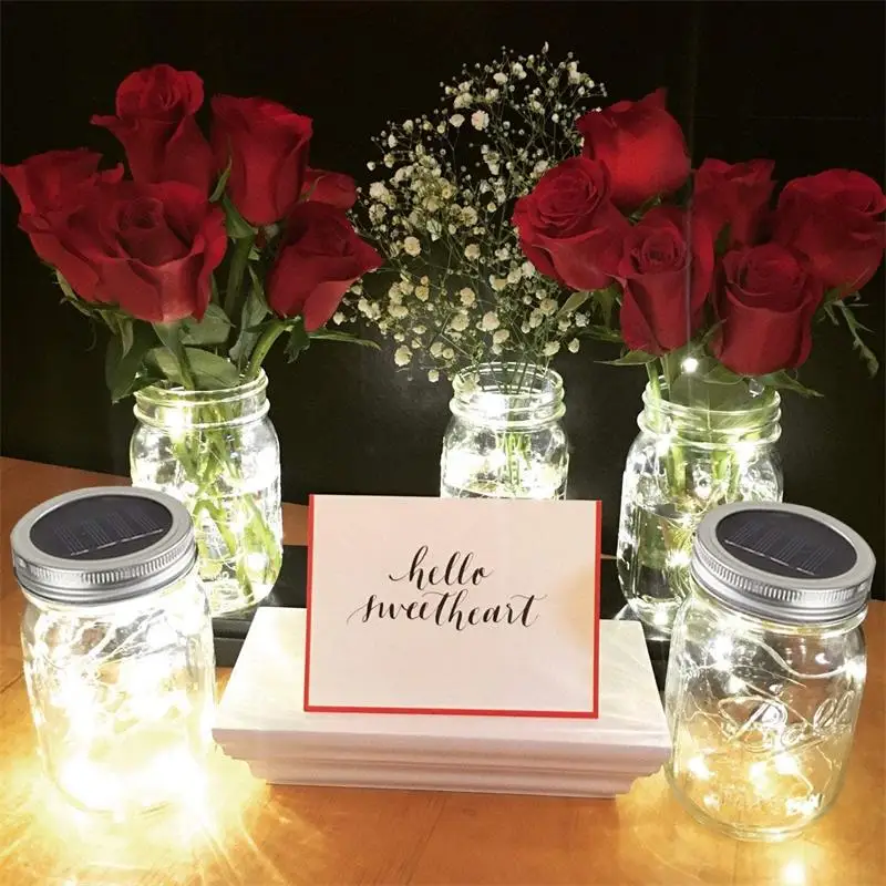 Great Outdoor Lawn Decor for Patio Garden Hanging   Hand Etched Bottle Night Light Table Lights Solar Mason Jar Lights