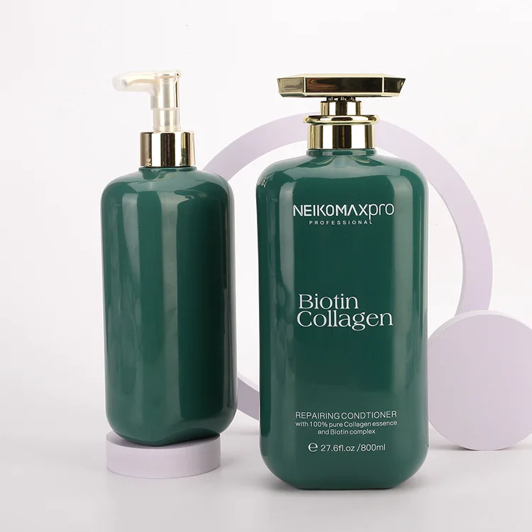 Customized Empty Ellipse Pet Plastic Shampoo Bottle 800ml Luxury Design Hotel Shower Gel Large Capacity Packaging Wash Bottle