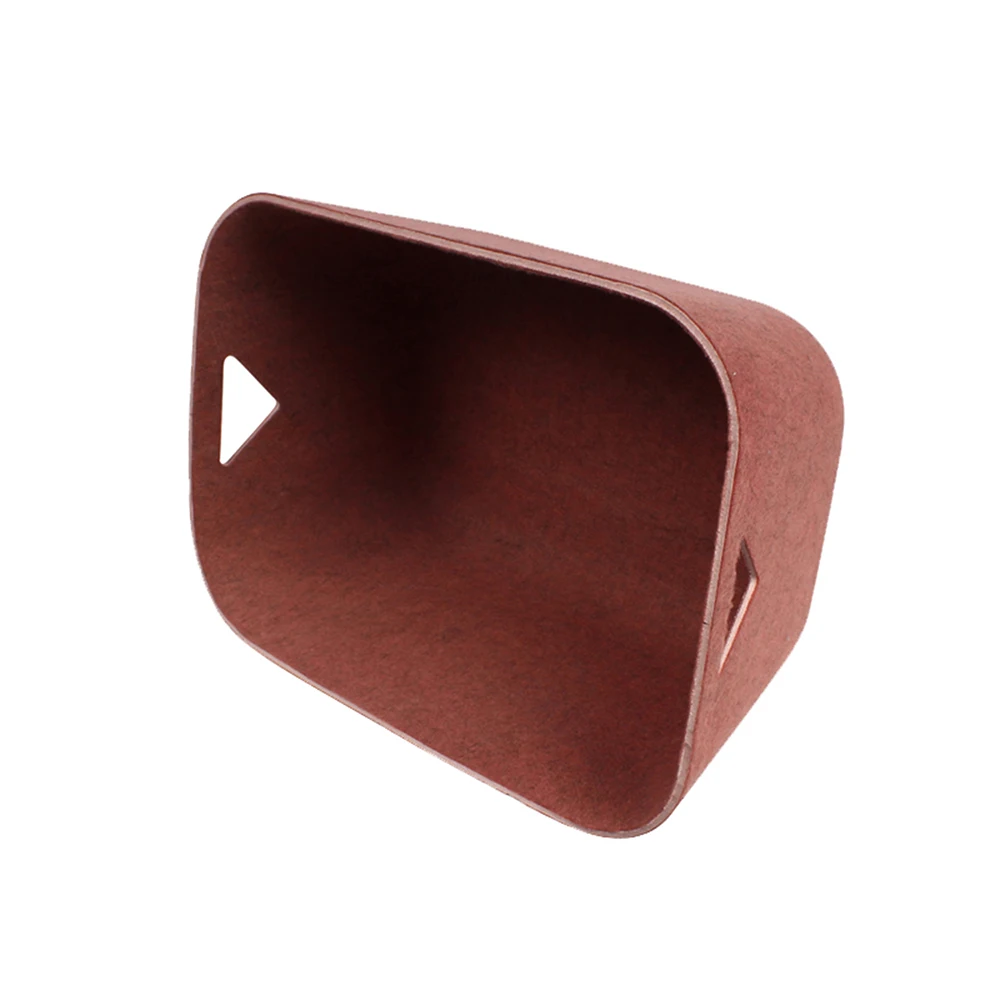 PET felt heat forming Integrated molding desktop heavy duty plastic felt baskets for storage household laundry boxes and bin