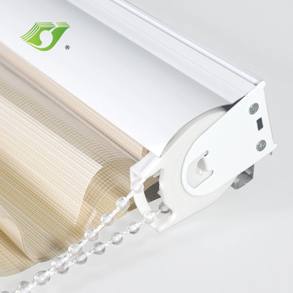 Stardeco 2025 New Manual Window Blinds Blackout / Light Zebra Shades Blinds Plain French Customized Shutter