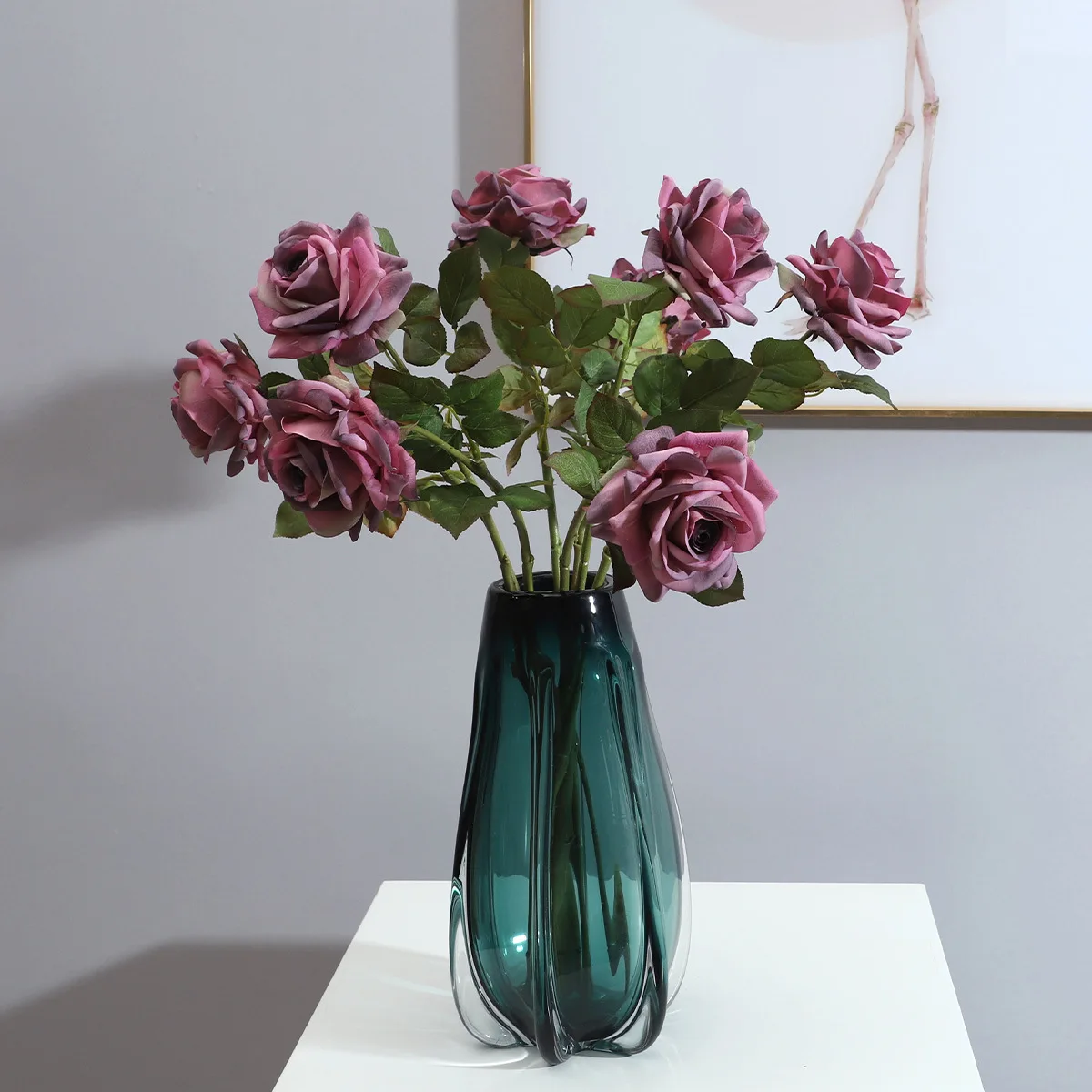 Zhuoou real touch flowers decoration fake simulation silk faux rose flowers real touch fleur artificielle flower decoration