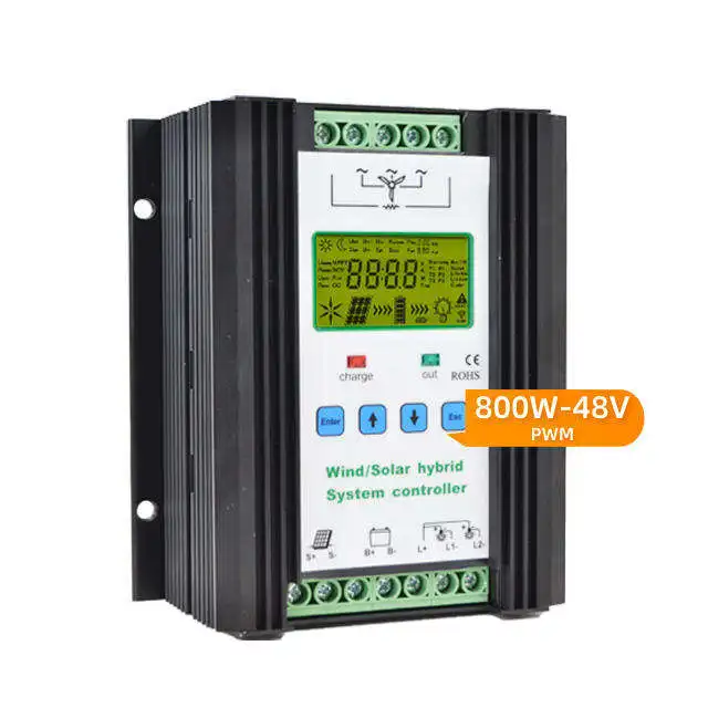 Dependable Quality Pwm Solar Wind Controller 400w 12v 24v 48v 800w Auto Complementary Charge Controller
