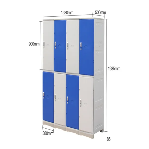 Factory Wholesale Student Dormitory Classroom Bag Cabinet Staff ABS Plastic locker Cabinet