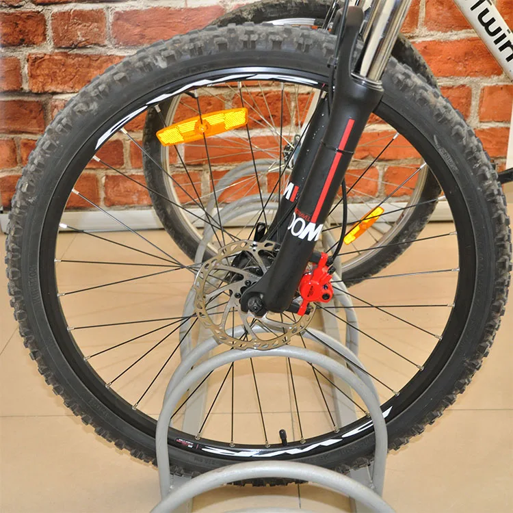 Bike Side Stand Well-designed Steel Stand for 5 bikes Durable Bike Floor Stand