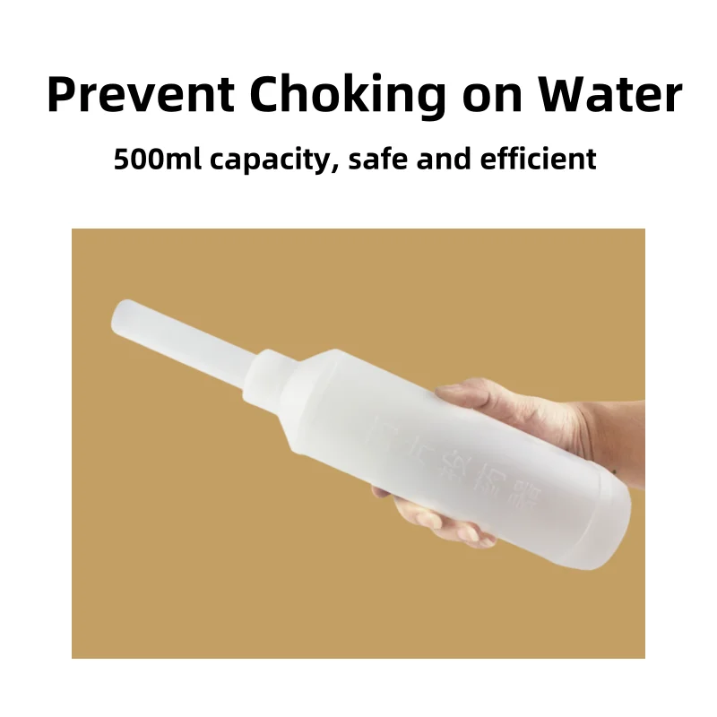 500 ML cow cattle pill feeder bottle poultry plastic Medication feed tool animal drenchers