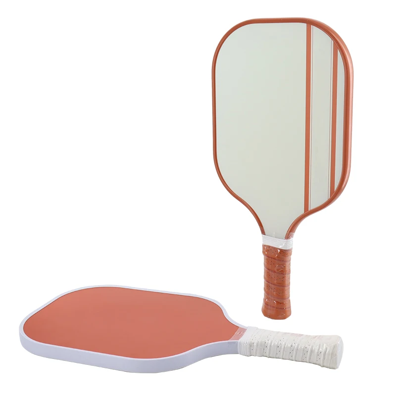 Melors simple style white+red carbon fiber pickleball paddle OEM  Chinese red T700/3K/12K/18K carbon fiber pickleball paddle