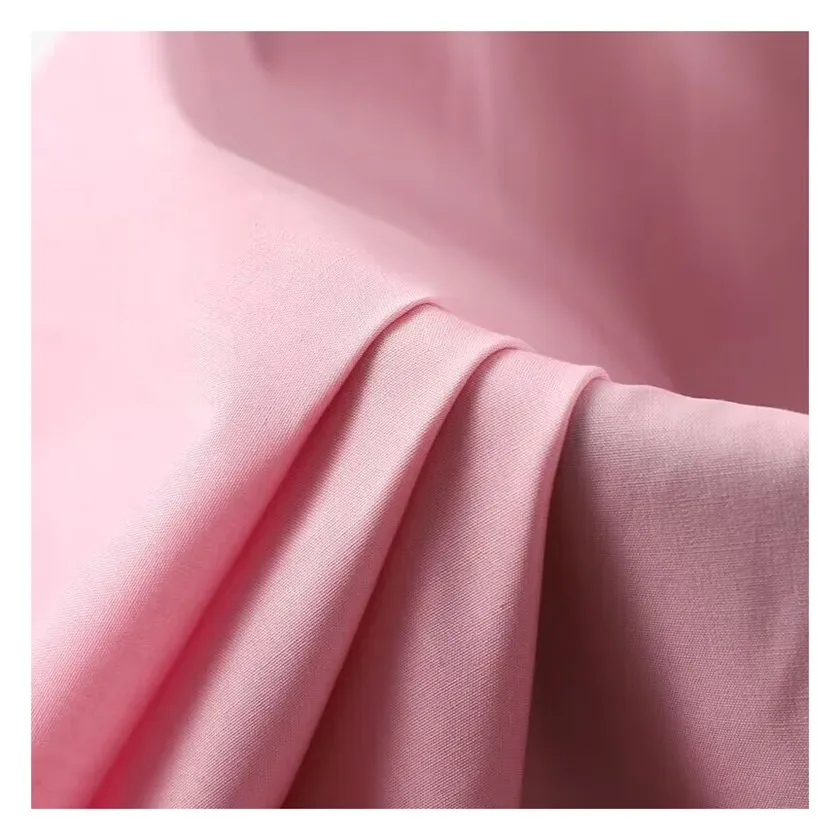 shirt poplin air jet  fabric  80/20 tc   polyester cotton dyed  fabric for shirt pocket and dress school uniform pocket lining