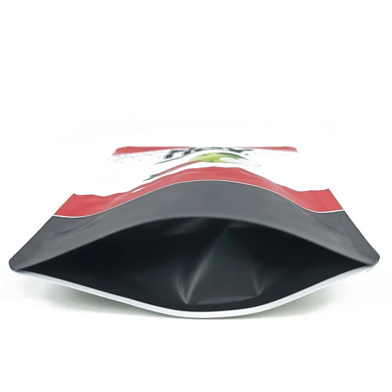 Wholesale smell proof child resistant 1g 35g 7g 14g 28g 7 gram matte black food grade custom printed mylar bags with window