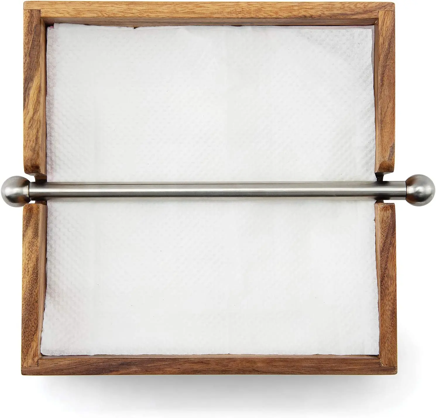 Dinning Utensil Custom Tables and Counter Tops Paper Napkin Holder Acacia Wood Napkin Holder