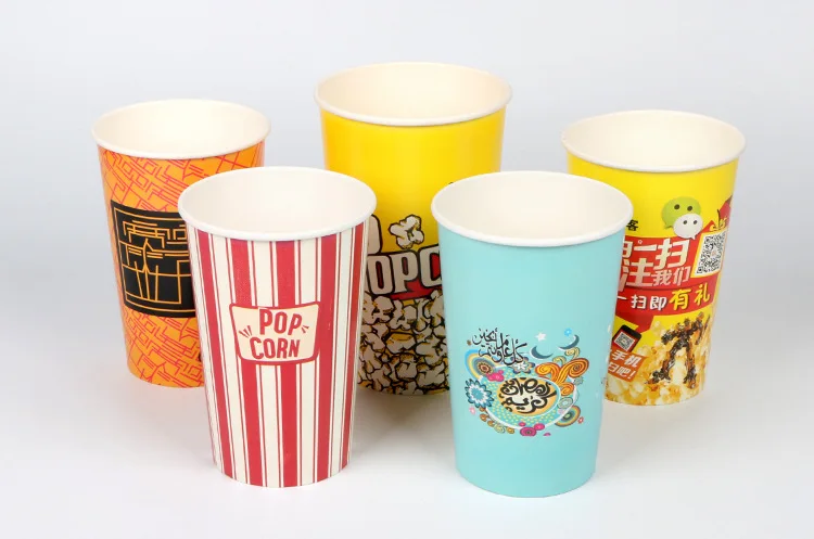 custom big capacity popcorn packing bucket modern style dishwasher pop corn paper bucket