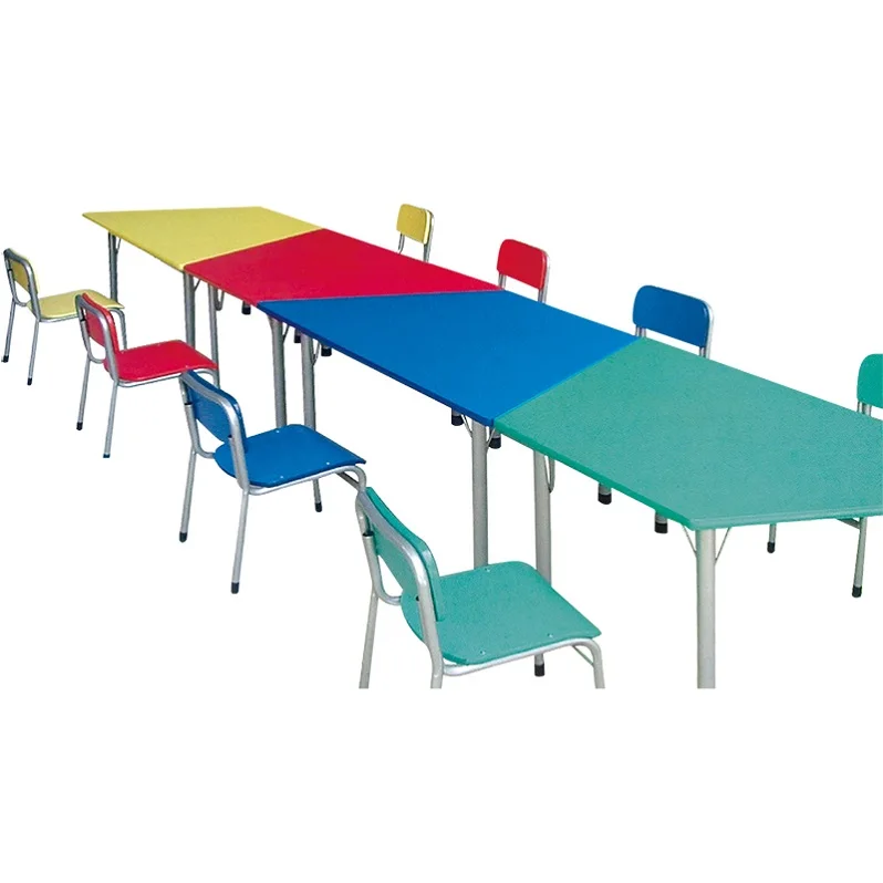 Nursery School Classroom Furniture Tables And Chairs Colorful Kindergarten Desk
