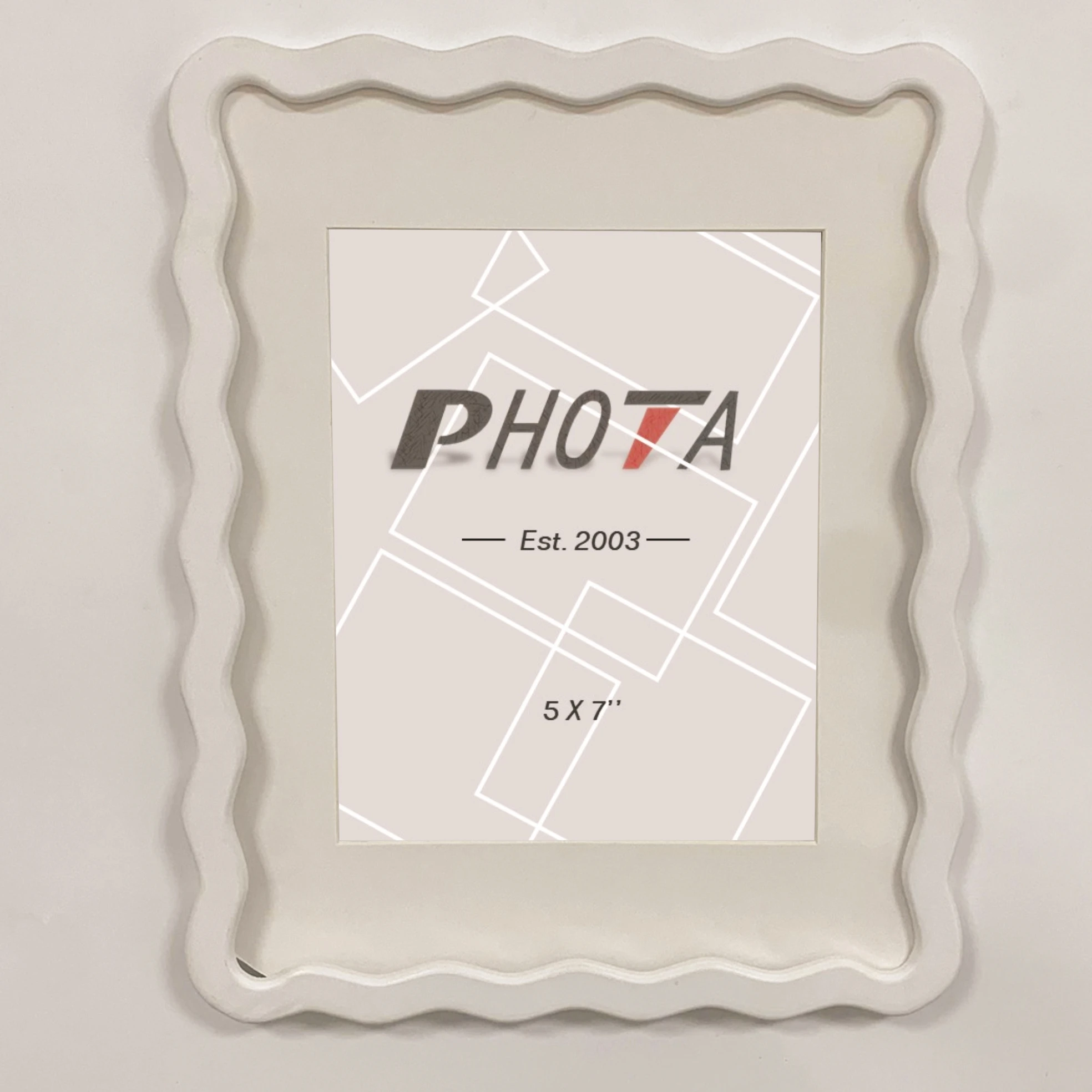 PHOTA Wood Carving Float photo frame with beads with Customized Size