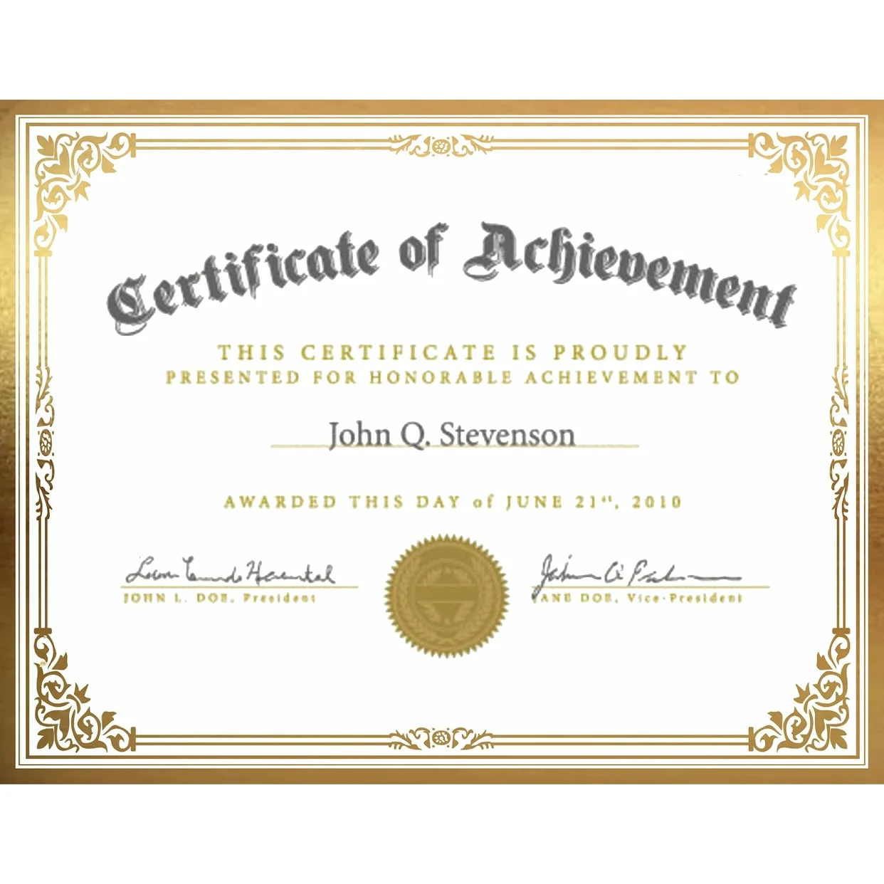 Anti-counterfeiting customized pattern watermark paper certificate hologram certificate.