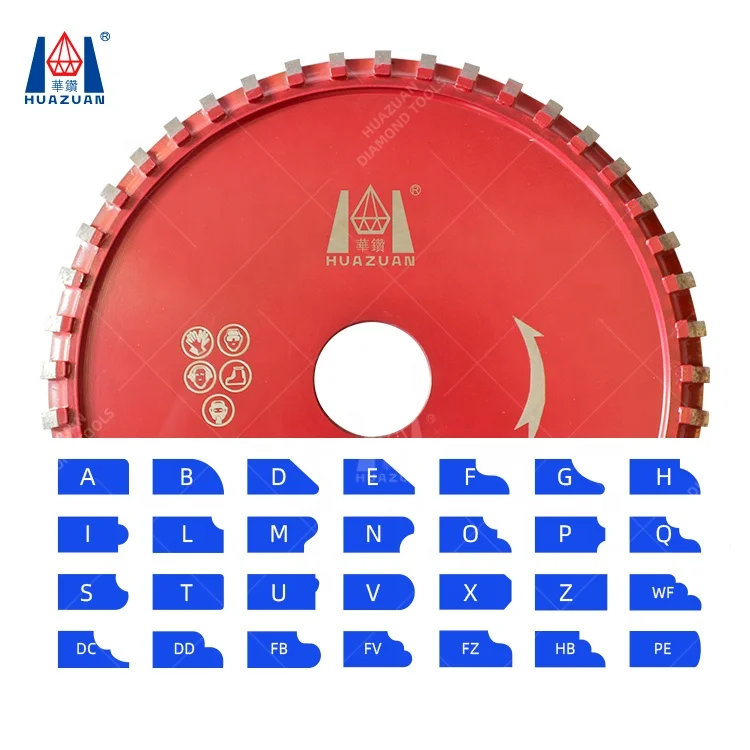 D300 mm diamond profile grinding wheel for granite