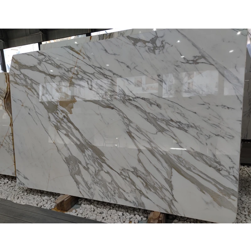 
Nature polished calacatta gold marble slab 