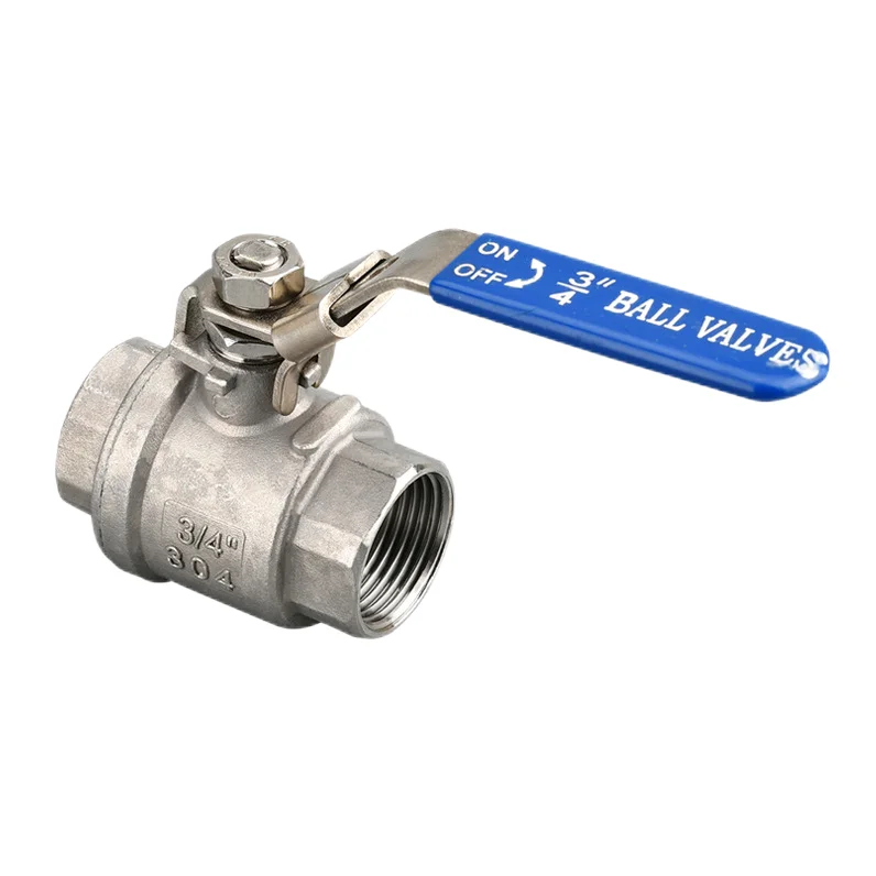 Water Switch Valve 4 Points 6 Points Dn15 Two-Piece Threaded 304 Stainless Steel Ball Valve
