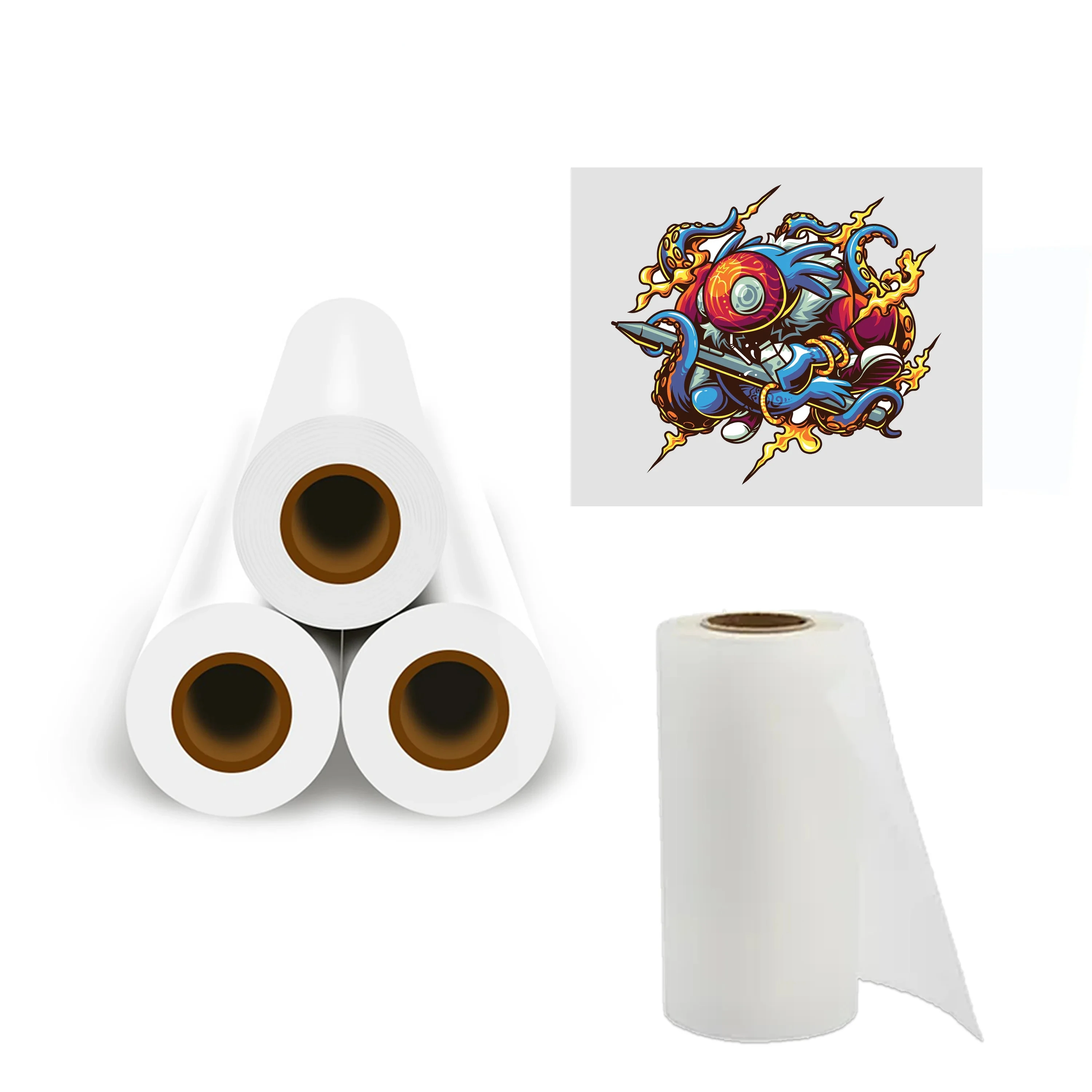 Factory Wholesales High Color Reproduction Warm Peel Heat Transfer DTF Film Roll